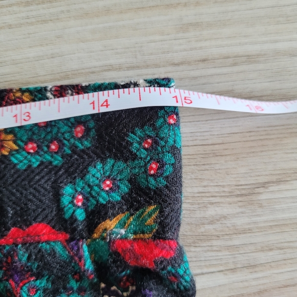 Norton McNaughton Floral Vintage Witchcore Moody Vibrant Pleated Midi Skirt 14 - Picture 6 of 9